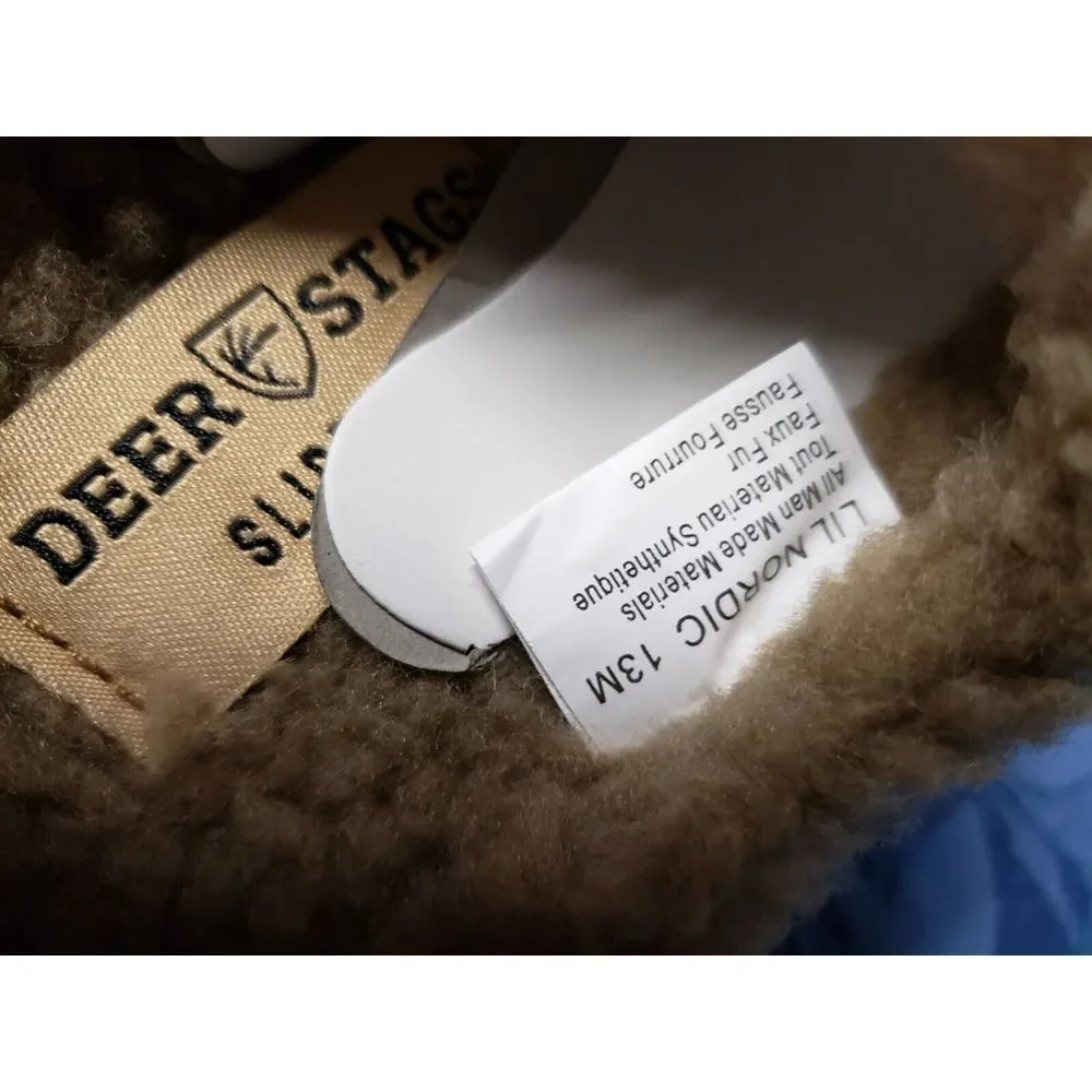 Deer Stags Slipperooz Sock Cushioned Unisex-Child Clog Slipper,13 Little‎ Kid